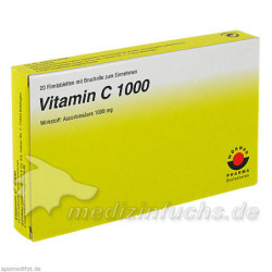 VITAMIN C 1000 Filmtabletten, 20 ST – PZN 652205