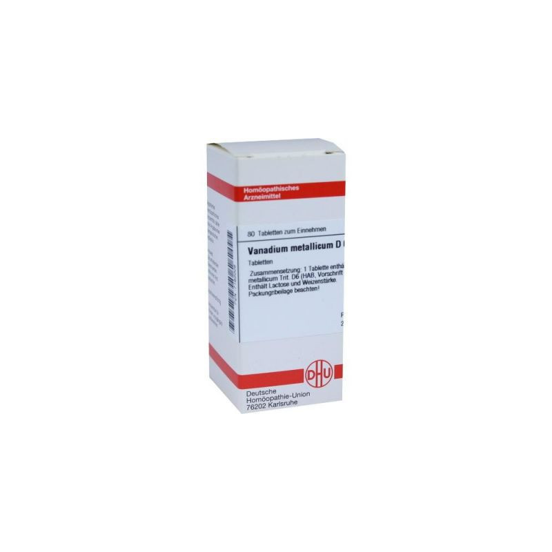 Vanadium Metallicum D 6 Tabletten (80 stk) – PZN 7183009
