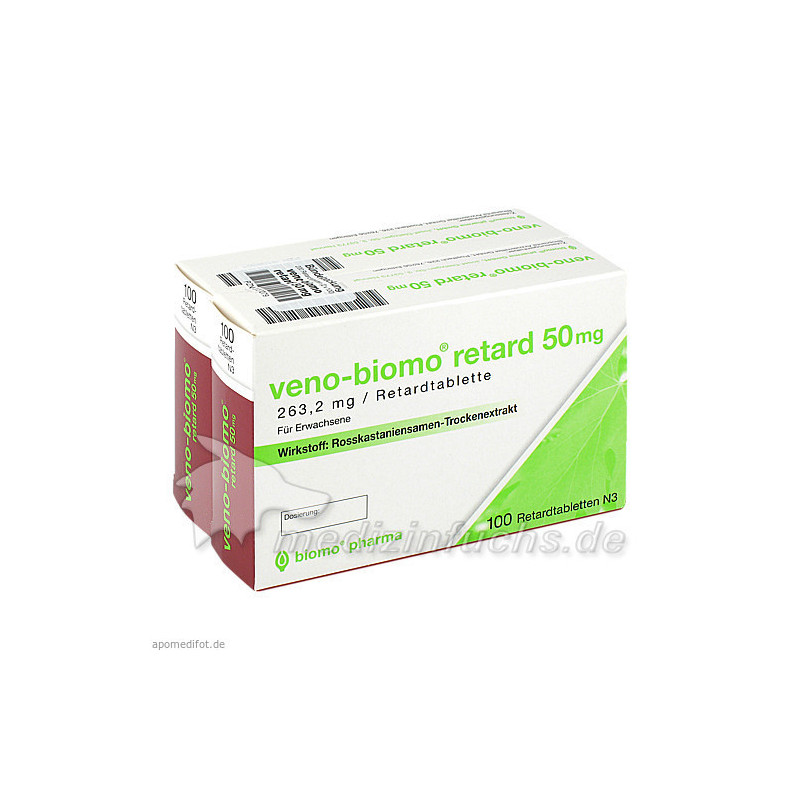 VENO BIOMO retard 50 mg Tabl., 2X100 ST – PZN 3727079