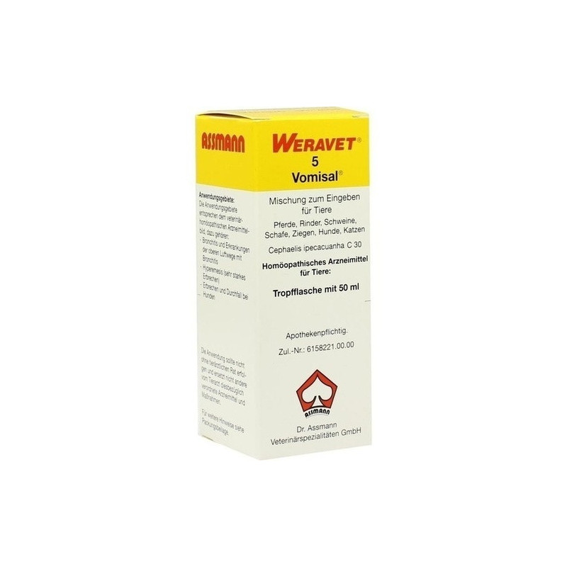 VOMISAL 5 Tropfen vet., 50 ML – PZN 1958343