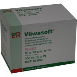 VLIWASOFT Vlieskompressen 10x10 cm steril 6l., 50X2 ST – PZN 8900890