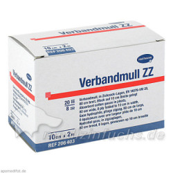 VERBANDMULL Hartmann 10 cmx2 m zickzack, 1 ST – PZN 1083726
