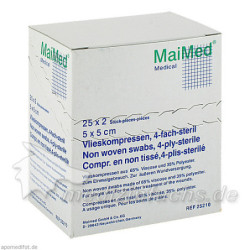 VLIESKOMPRESSEN 5x5 cm steril, 25X2 ST – PZN 2067333
