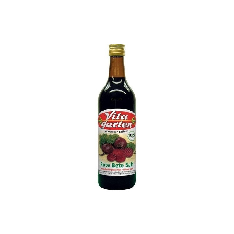 VITAGARTEN rote Bete Saft biologisch, 750 ML – PZN 7221879