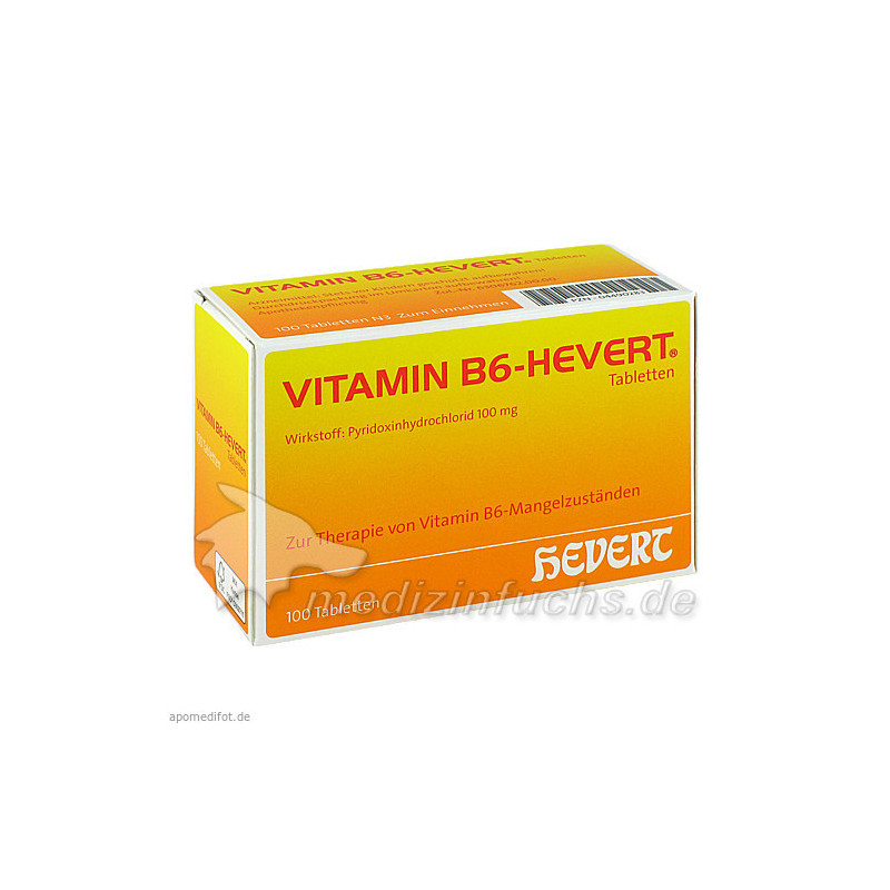 VITAMIN B6 Hevert Tabletten, 100 ST – PZN 4490283