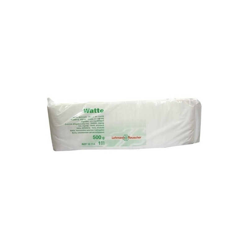 VERBANDWATTE Lohmann DIN i.Folienbtl., 500 G – PZN 1225190