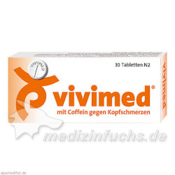VIVIMED mit Coffein gegen Kopfschmerzen Tabletten, 30 ST – PZN 410330