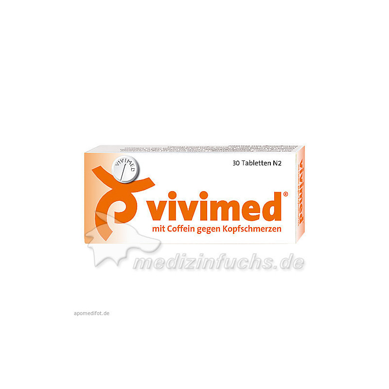VIVIMED mit Coffein gegen Kopfschmerzen Tabletten, 30 ST – PZN 410330
