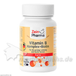 VITAMIN B Komplex+Biotin Forte Kapseln, 90 ST – PZN 10141902