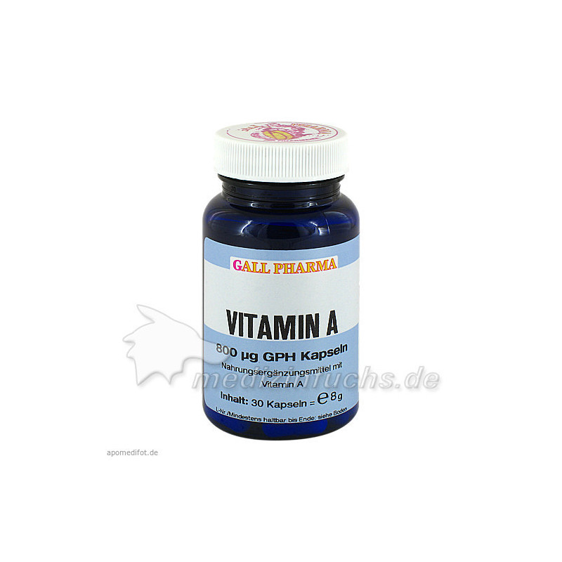 VITAMIN A 800 \m63g GPH Kapseln, 30 ST – PZN 4631803
