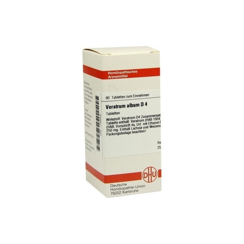 VERATRUM ALBUM D 4 Tabletten, 80 ST – PZN 1788929