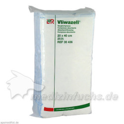 VLIWAZELL Saugkompressen 20x40 cm unsteril, 25 ST – PZN 2232884