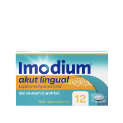 Imodium® akut lingual - bei akutem Durchfall, schmilzt auf der Zunge 12 St PZN 01689854