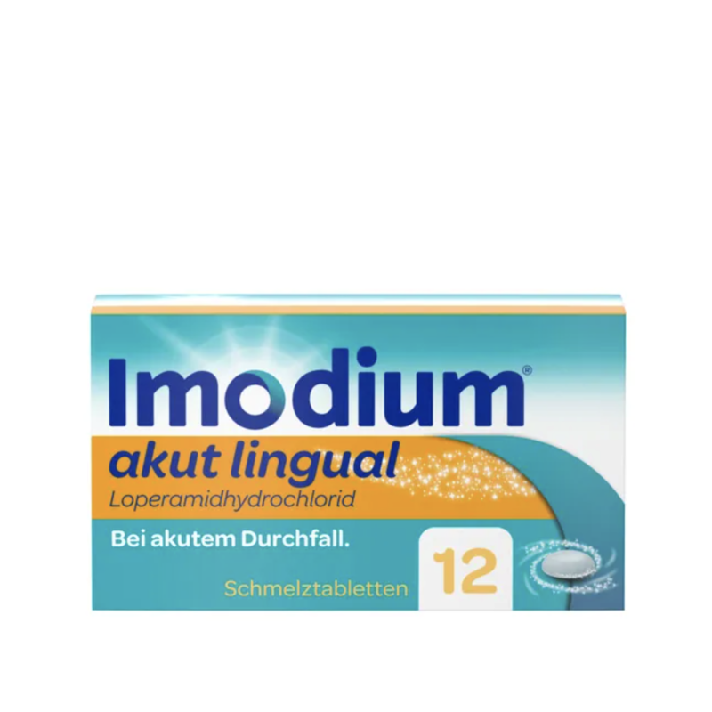 Imodium® akut lingual - bei akutem Durchfall, schmilzt auf der Zunge 12 St PZN 01689854