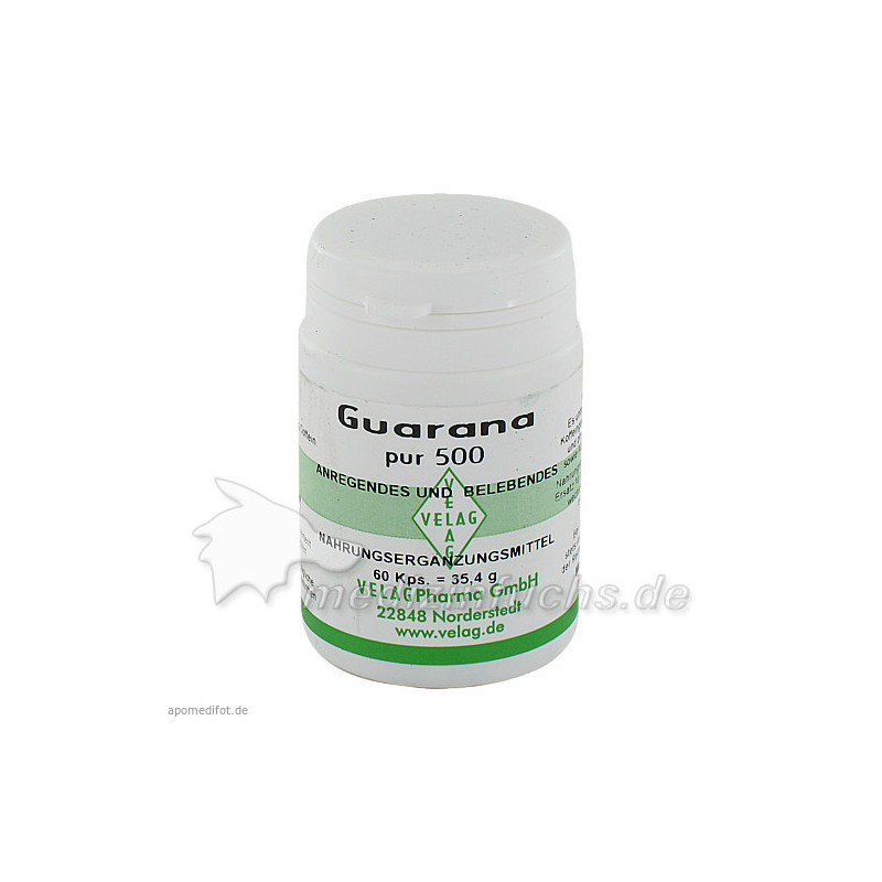 GUARANA PUR 500, 60 ST – PZN 1340904