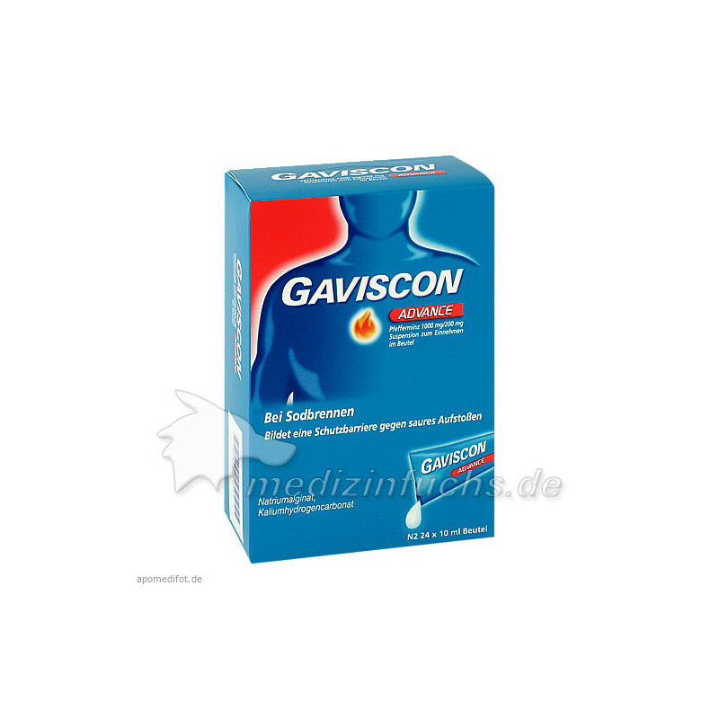Gaviscon Advance Pfefferminz, 24X10 ML – PZN 2240777