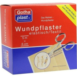 GOTHAPLAST WUNDPFLASTER ELASTISCH 5MX6CM, 1 ST – PZN 4951442