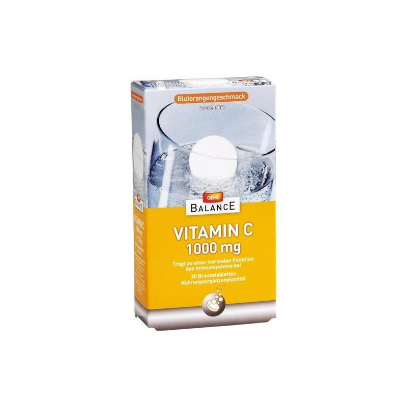 GEHE BALANCE Vitamin C 1000mg Brausetabletten, 2X10 ST – PZN 5882074