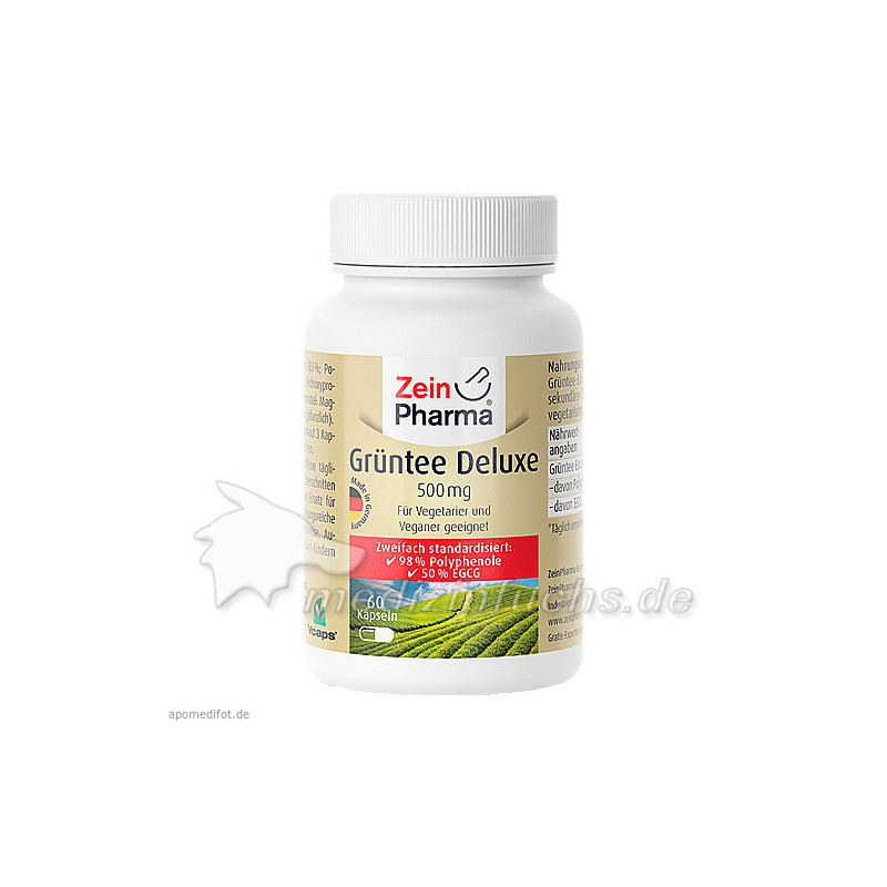 Grüntee Kapseln 80/45 Deluxe, 60 ST – PZN 9640617