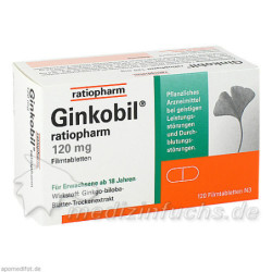 GINKOBIL ratiopharm 120 mg Filmtabletten, 120 ST – PZN 6680881
