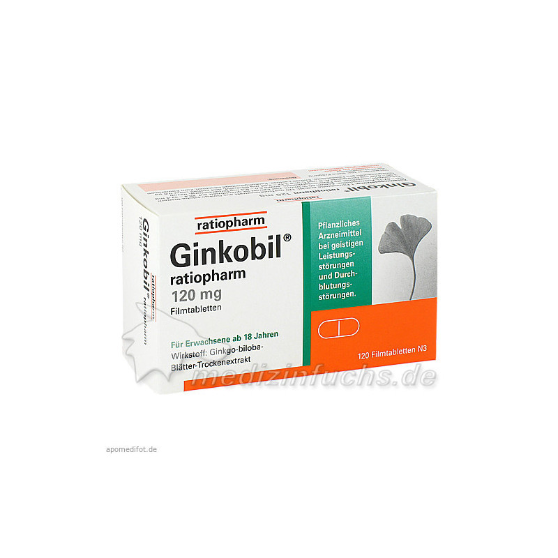 GINKOBIL ratiopharm 120 mg Filmtabletten, 120 ST – PZN 6680881