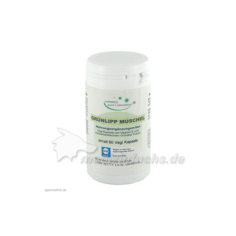 Grünlipp-Muschel Kapseln, 60 ST – PZN 321773