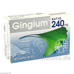 Gingium extra 240mg Filmtabletten, 60 ST – PZN 8828454