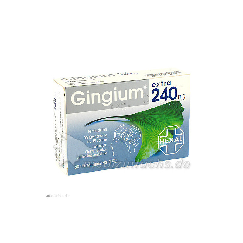 Gingium extra 240mg Filmtabletten, 60 ST – PZN 8828454