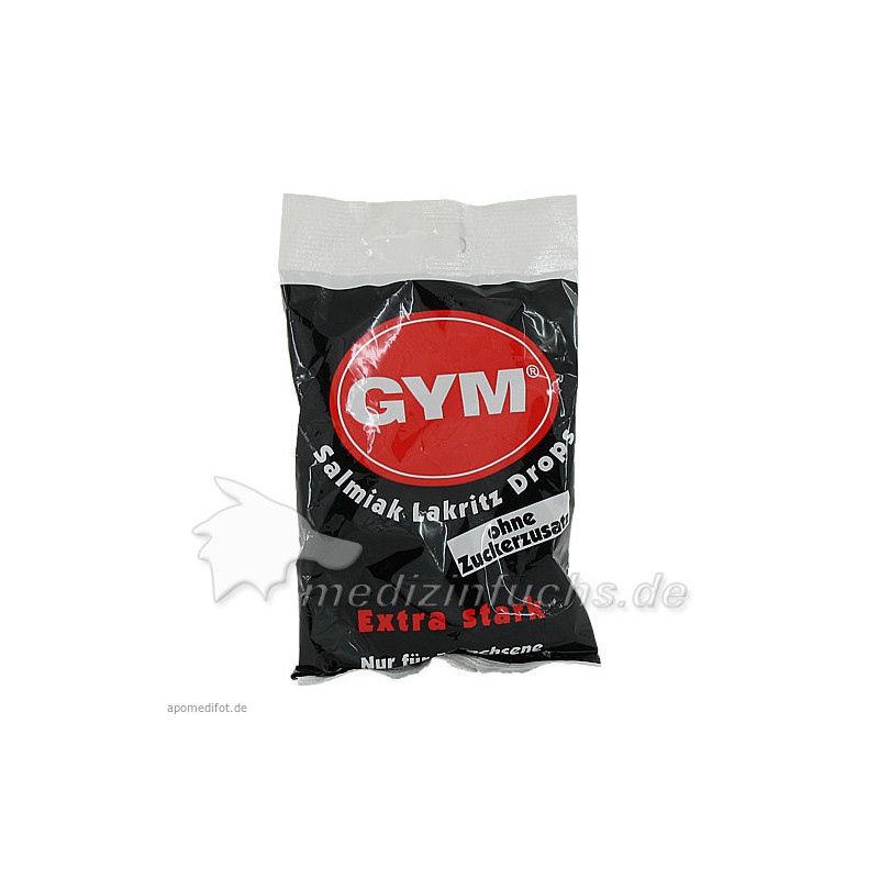 Gym Salmiak Lakritz Drops-Tüte o. Zuckerzusatz, 100 G – PZN 2022879