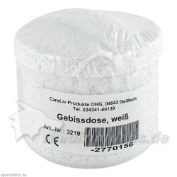 Gebissdose weiß mit Einsatz und Deckel, 1 ST – PZN 2770156