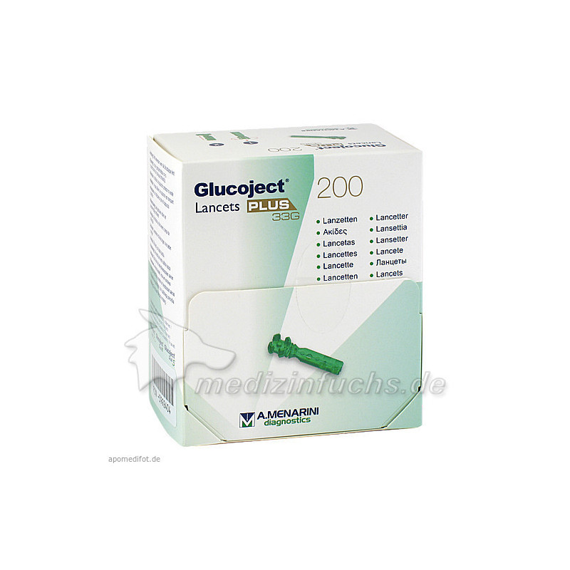 Glucoject Lancets PLUS 33G, 200 ST – PZN 3992404