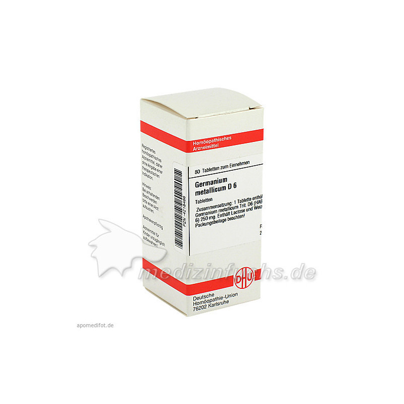 GERMANIUM MET D 6, 80 ST – PZN 4218486