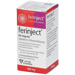 FERINJECT 50 mg Eisen/ml Injektions-/Infusionslsg.  10ml PZN 00697389