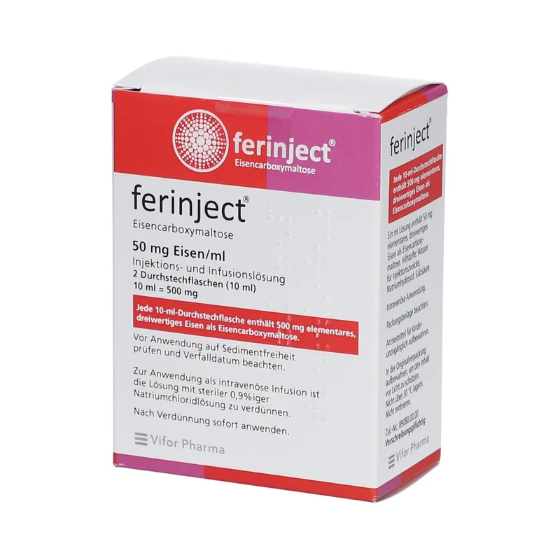 Ferinject 50 mg Eisen/ml.  2x10ml PZN 10132984