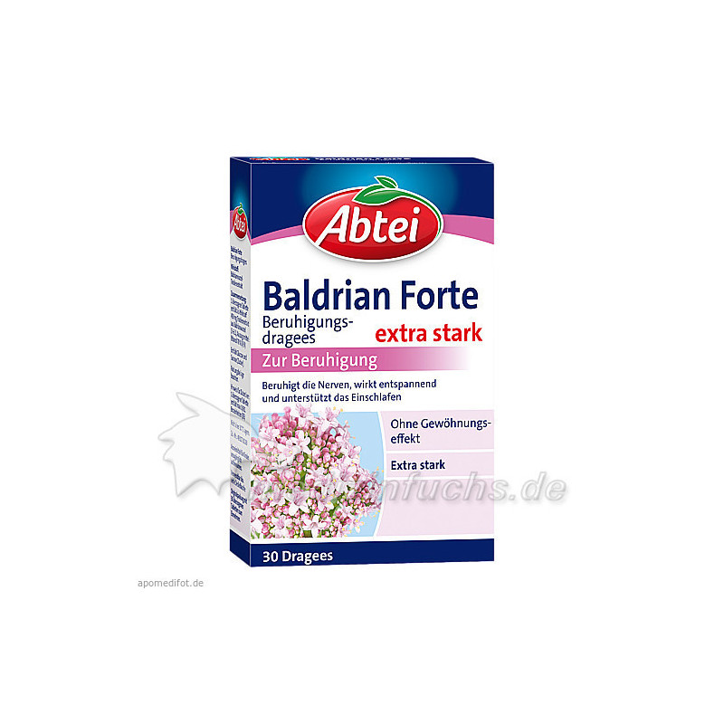 Abtei Baldrian Forte Beruhigungsdragees, 30 ST – PZN 270076