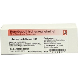 Aurum metallicum D30, 10 G – PZN 907409