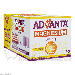 Advanta Magnesium 300mg mit Zitronengeschmack, 90X3.7 G – PZN 10933477