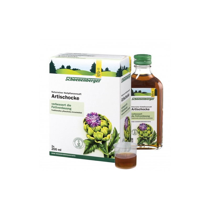 ARTISCHOCKENSAFT SCHOENENBERGER, 3X200 ML – PZN 692044