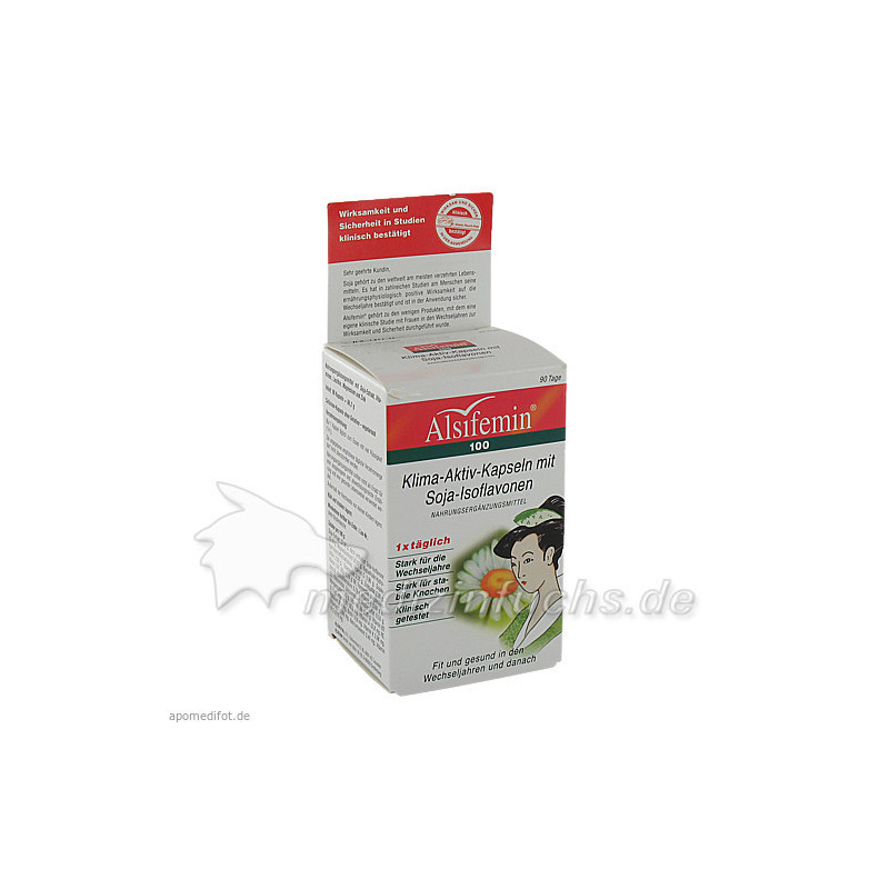 Alsifemin 100 Klima-Aktiv m. Soja 1x1 Kapseln, 90 ST – PZN 5969728