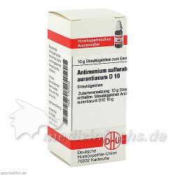 ANTIMONIUM SULF AURANT D10, 10 G – PZN 1757225