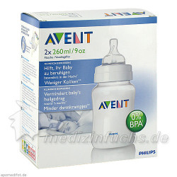 AVENT ANTI-KOLIK FLASCHE PP 2X260ML, 2 ST – PZN 3766116
