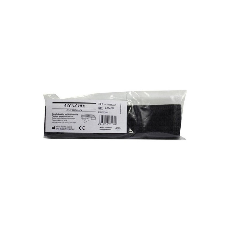 Accu-Chek spirit/D-TRON Tragegurt f. Bauch schwarz, 1 ST – PZN 779911