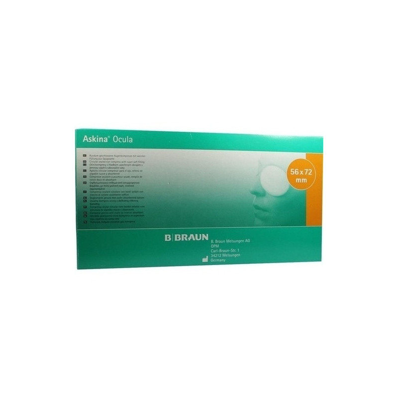 ASKINA OCULA AUGGENKOMPRESSEN 56X72MM UNSTERIL, 50 ST – PZN 6167095