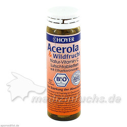 Acerola & Wildfrucht Vitamin C Lutschtabletten, 60 ST – PZN 7626429