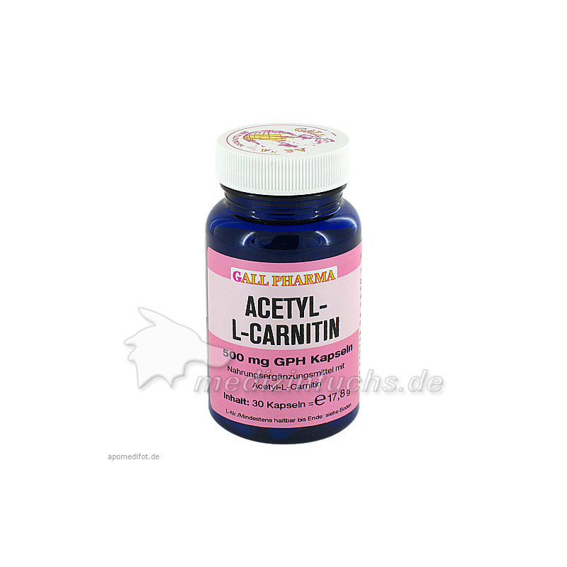 ACETYL-L-CARNITIN 500mg Kapseln, 30 ST – PZN 2367408