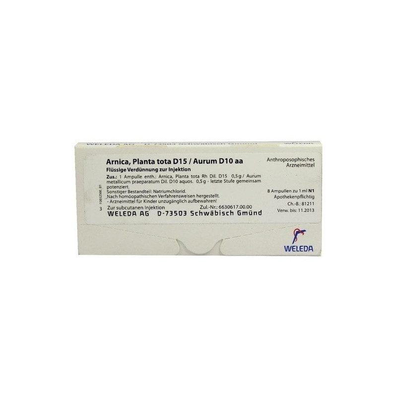 ARNICA PLANTA T D15 AURUM, 8X1 ML – PZN 1618386