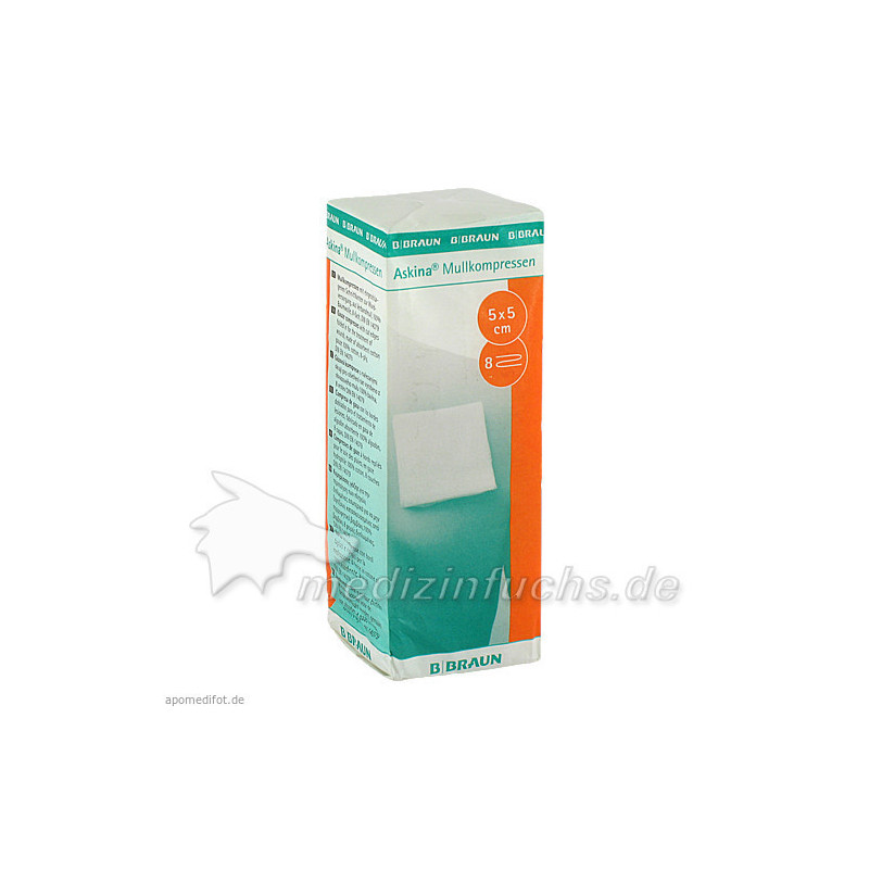 Askina Mullkompressen 5x5cm, 100 ST – PZN 6874510