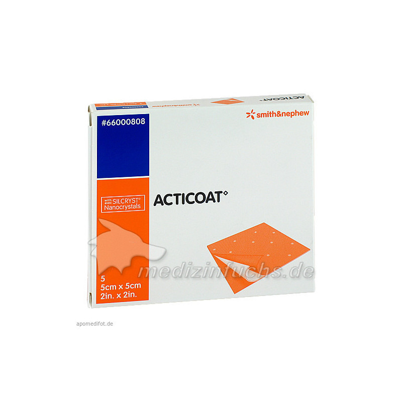 Acticoat Antimikrobieller Verband 5x5cm, 5 ST – PZN 1675562