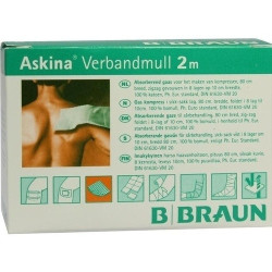ASKINA Verbandmull 2 m zick-zack, 1 ST – PZN 6874674