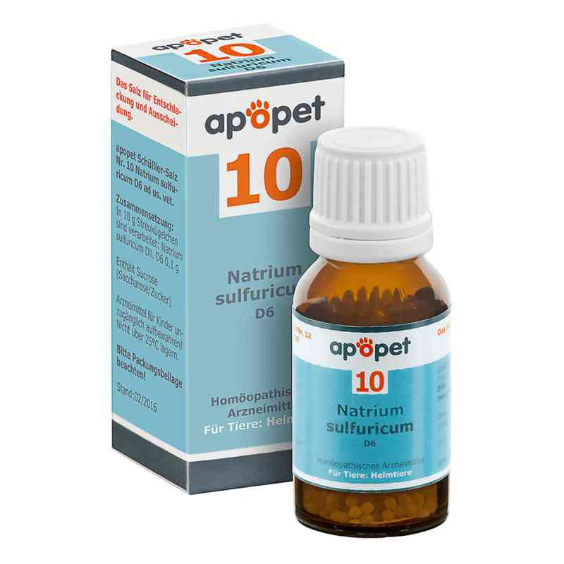Apopet Schüssler-salz Nummer 10  Natrium sulf.D 6 veterinär  (12 g) – PZN 11685751